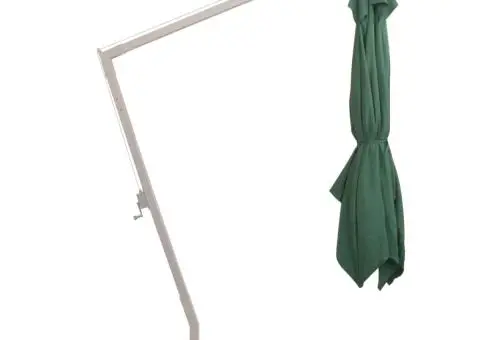 Umbrelă suspendată, stâlp de aluminiu, 300x300 cm, verde - 4/5