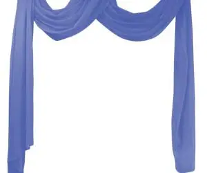vidaXL Draperie din voal 140 x 600 cm, albastru regal