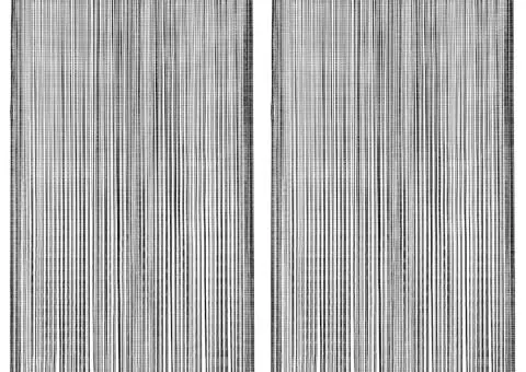 Draperii cu franjuri, 2 buc., 100 x 250 cm, negru - 1/5