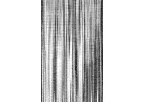 Draperii cu franjuri, 2 buc., 100 x 250 cm, negru - 3/5