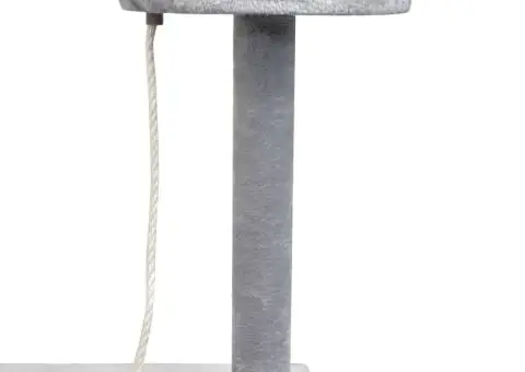 Ansamblu pisici, stâlpi cu funie de sisal, 150 cm, gri - 4/5