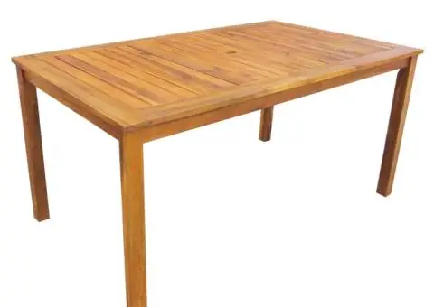 Set mobilier de exterior, 7 piese, lemn masiv de acacia - 2/5