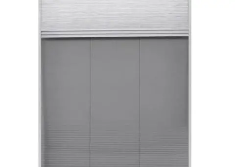 Ecran insecte pentru ferestre, cu umbrar, aluminiu, 80x120 cm - 3/5