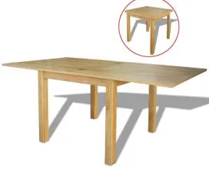vidaXL Masă extensibilă de stejar 170 x 85 x 75 cm