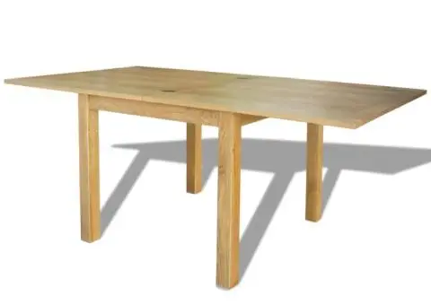 Masă extensibilă de stejar 170 x 85 x 75 cm - 3/5