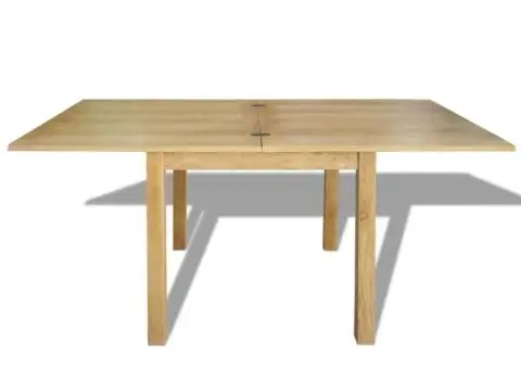 Masă extensibilă de stejar 170 x 85 x 75 cm - 5/5