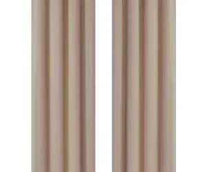 vidaXL Draperii opace cu ocheți metalici, 2 buc, 135 x 175 cm, crem
