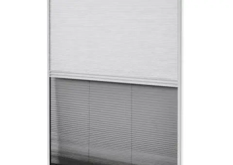 Paravan insecte plisat de fereastră aluminiu 60x80cm cu umbrar - 2/5