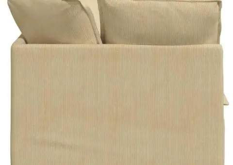 Canapea modulară cu perne, gri-verzui, țesătură velur - 5/5