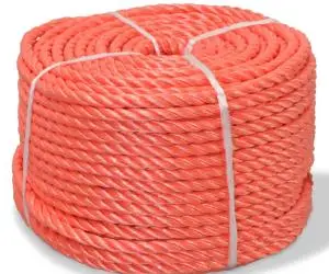 vidaXL Frânghie împletită polipropilenă 12 mm 100 m, portocaliu