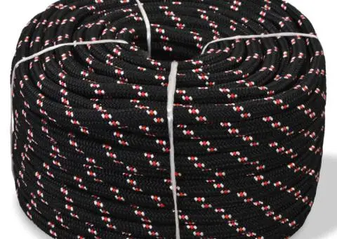 Frânghie marinărească din polipropilenă 8 mm 100 m, negru