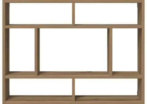 Raft de perete, stejar artizanal, 75x16x55 cm, lemn prelucrat - 5/5