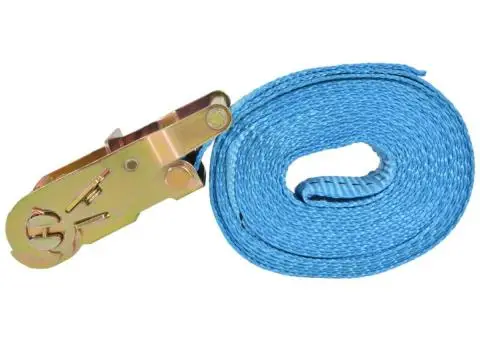 Chingi fixare cu clichet, 10 buc, 2 tone, 6 m x 38 mm, albastru - 4/5