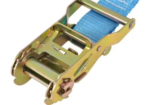 Chingi fixare cu clichet, 10 buc, 2 tone, 6 m x 38 mm, albastru - 5/5