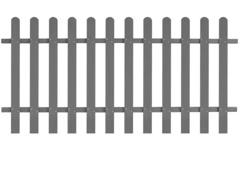 Gard din șipci, 200 x 100 cm, WPC - 1/5