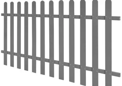 Gard din șipci, 200 x 100 cm, WPC - 2/5