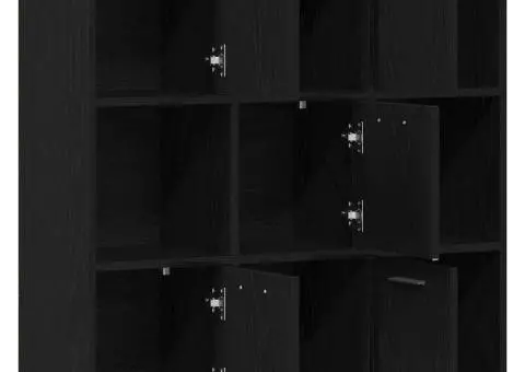 Bibliotecă, stejar negru, 90x28x90 cm, lemn prelucrat - 5/5