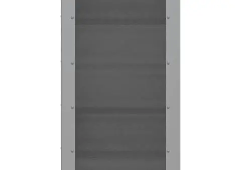 Strat înălțat de grădină, gri, 100 x 50 x 91 cm, WPC - 5/5