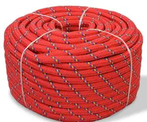 vidaXL Frânghie marinărească din polipropilenă 14 mm 50 m, roșu