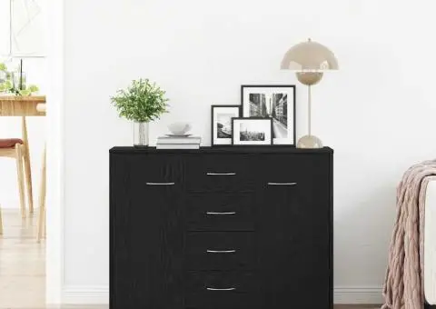 Bufetă, stejar negru, 88x30x64 cm, lemn prelucrat - 3/5