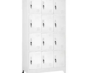 vidaXL Dulap vestiar cu 12 compartimente, 90x45x180 cm