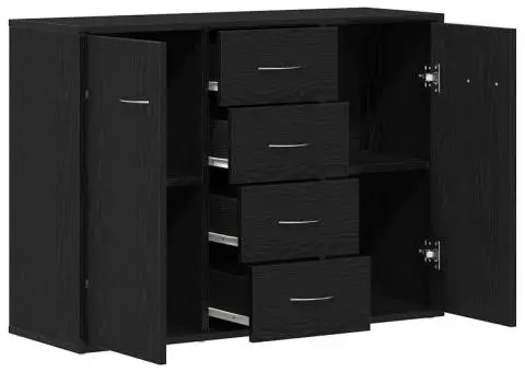 Bufetă, stejar negru, 88x30x64 cm, lemn prelucrat - 5/5