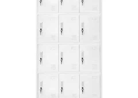 Dulap vestiar cu 12 compartimente, 90x45x180 cm - 2/5