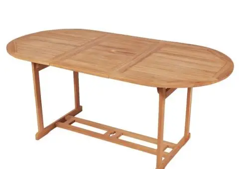 Masă de grădină, 180 x 90 x 75 cm, lemn masiv de tec - 1/5