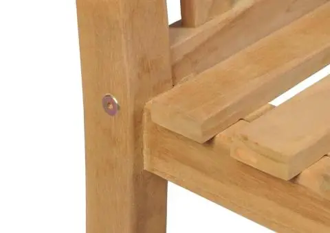 Scaune de exterior, 2 buc., lemn masiv de tec - 5/5