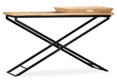Masă consolă Lemn masiv de mango 130x40x80 cm - 4/5