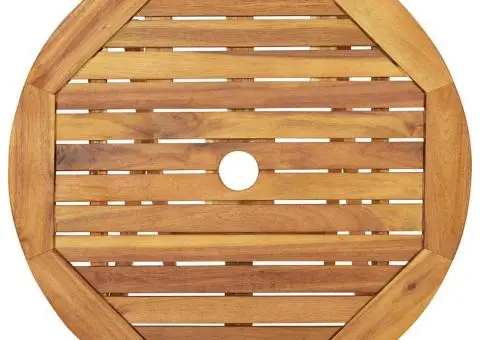 Set mobilier bistro pliabil, 3 piese, lemn masiv de acacia - 5/5