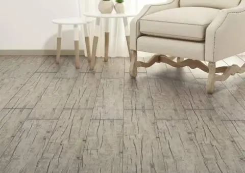 Plăci de pardoseală, stejar spălat, 5,26 m², 2 mm, PVC - 4/5