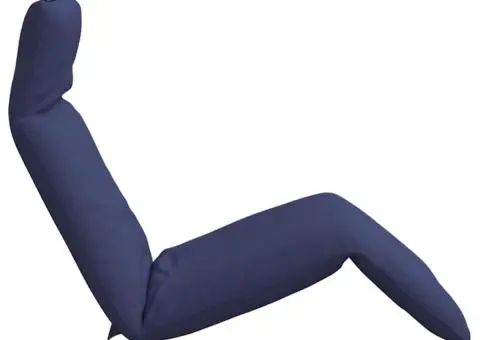 Șezlong pliabil, bleumarin, 175x54x8,5 cm, țesătură Oxford - 5/5