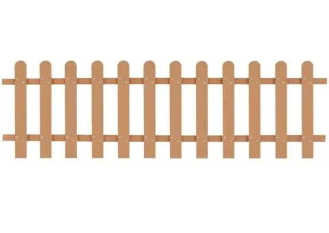 Gard din șipci, 200 x 60 cm, WPC - 1/5