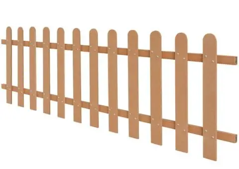 Gard din șipci, 200 x 60 cm, WPC - 2/5