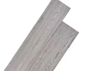 vidaXL Plăci de pardoseală, gri închis, 5,26 m², 2 mm, PVC