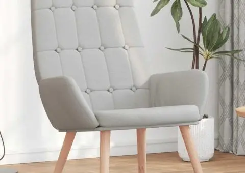 Scaun de relaxare Cloud Grey Fabric - 1/5