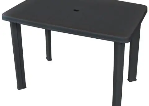Masă de grădină, antracit, 101 x 68 x 72 cm, plastic - 1/5