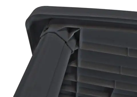 Masă de grădină, antracit, 101 x 68 x 72 cm, plastic - 3/5