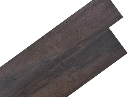 Plăci pardoseală autoadezive, maro închis, 5,02 m², 2 mm, PVC - 1/5