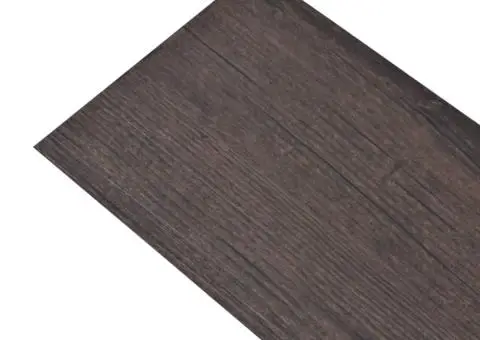 Plăci pardoseală autoadezive, maro închis, 5,02 m², 2 mm, PVC - 2/5