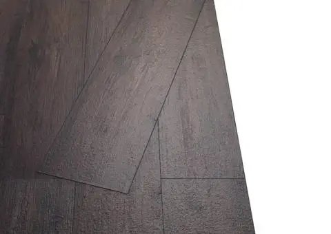 Plăci pardoseală autoadezive, maro închis, 5,02 m², 2 mm, PVC - 3/5