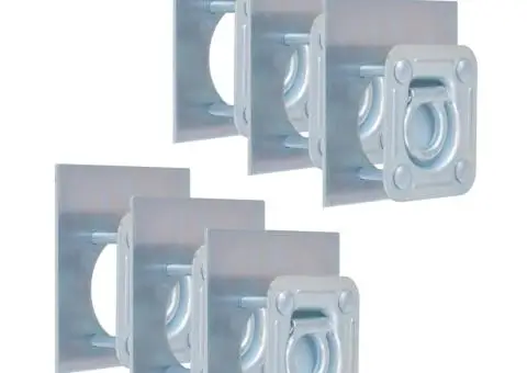 Inele ancorare pentru remorcă 6 buc, oțel galvanizat, 2000 kg - 1/5