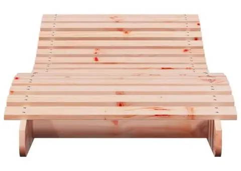 Șezlong, 205x70x31,5 cm, lemn masiv douglas - 4/5