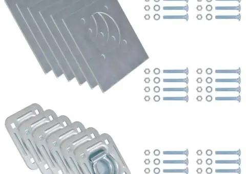 Inele ancorare pentru remorcă 6 buc, oțel galvanizat, 2000 kg - 2/5