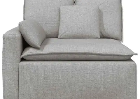 Modul modular de capăt pentru cotieră canapea cu perne 100 cm - 3/5