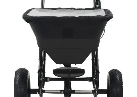 Utilaj de împrăștiat sare, 106x73x76 cm, PVC și oțel, 45 L - 2/5