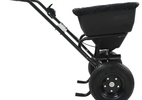 Utilaj de împrăștiat sare, 106x73x76 cm, PVC și oțel, 45 L - 4/5