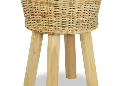 Scaun de bar, ratan natural - 1/4