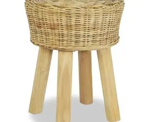 vidaXL Scaun de bar, ratan natural